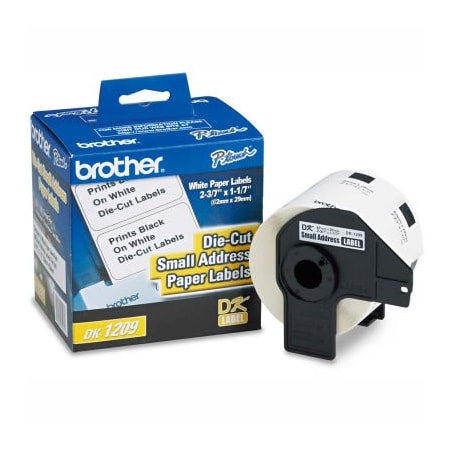 Brother® Die-Cut Address Labels, 1.1 X 2.4, White, 800/Roll